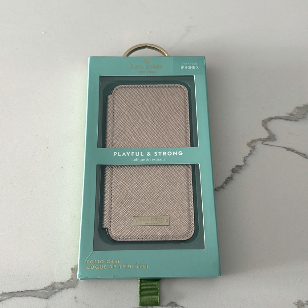 Kate spade Iphone X, folio case